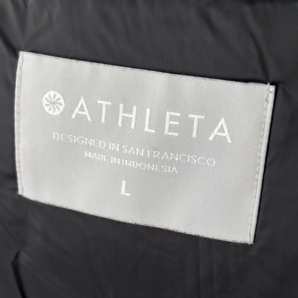 Athleta Lofty Down Long Winter Puffer Coat Black | Large - Picture 13 of 15
